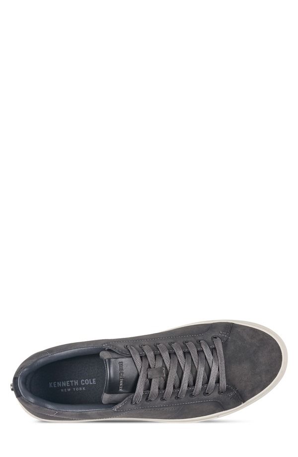 ケネスコール メンズ シューズ スニーカー スエード Kenneth Cole New York Jally Sueded Low Top Sneaker Dark Gray グレー ケネスコール メンズ シューズ スニーカー スエード Kenneth Cole New York Jally Sueded Low Top Sneaker Dark Gray グレー