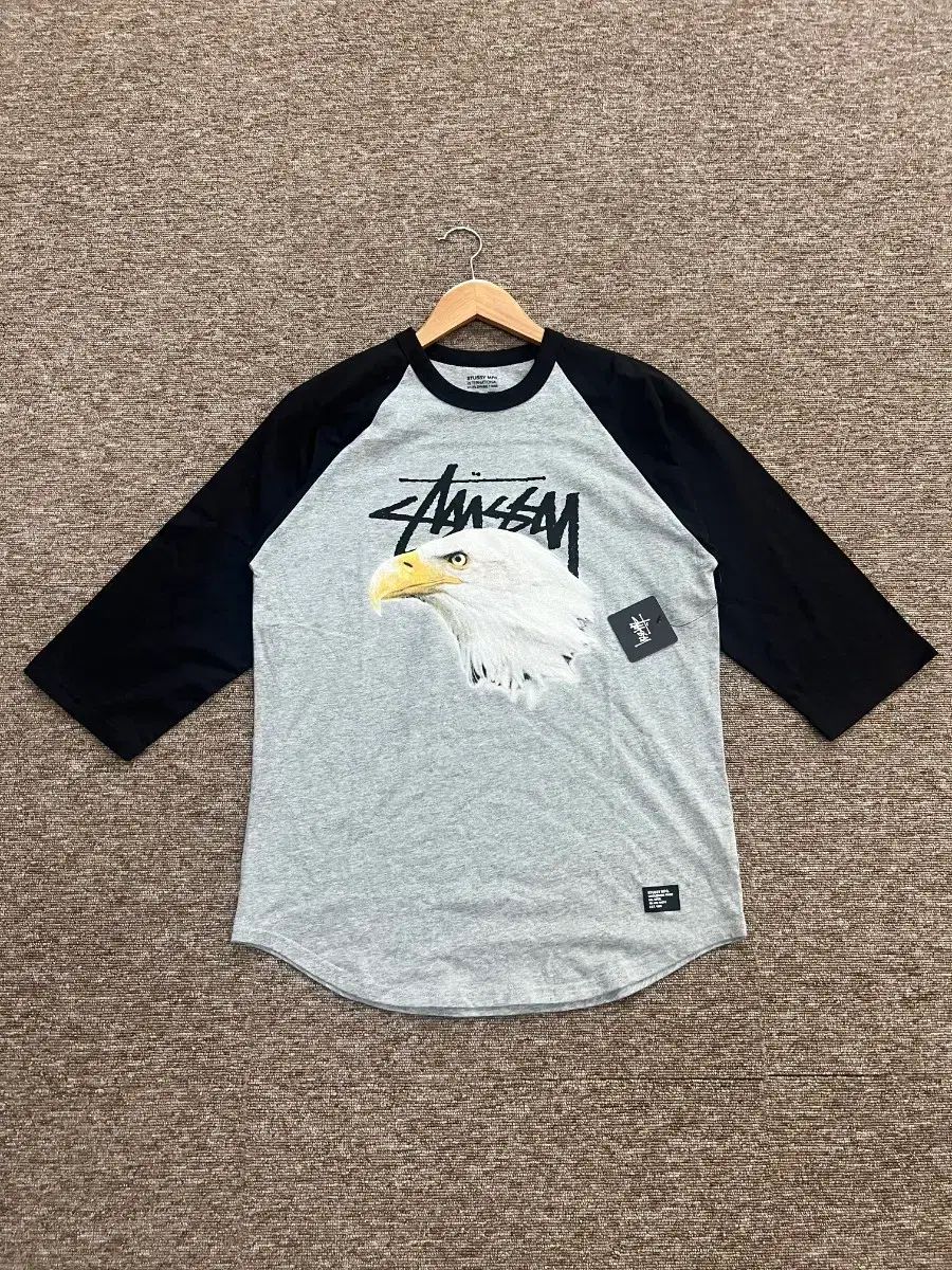 STUSSY ブラック イーグル Tシャツ M