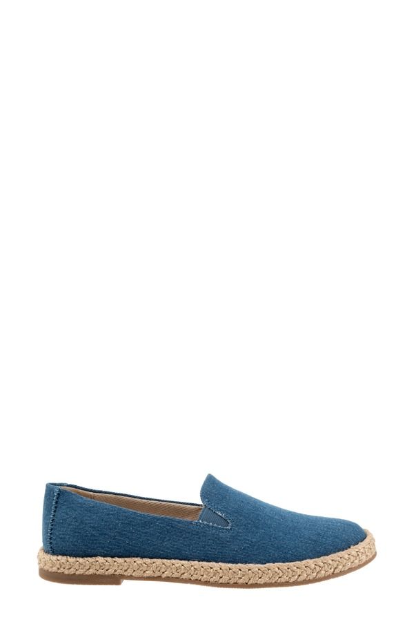 トロッターズ レディース シューズ サンダル Trotters Poppy Espadrille Flat Bluejean Text トロッターズ レディース シューズ サンダル Trotters Poppy Espadrille Flat Bluejean Text