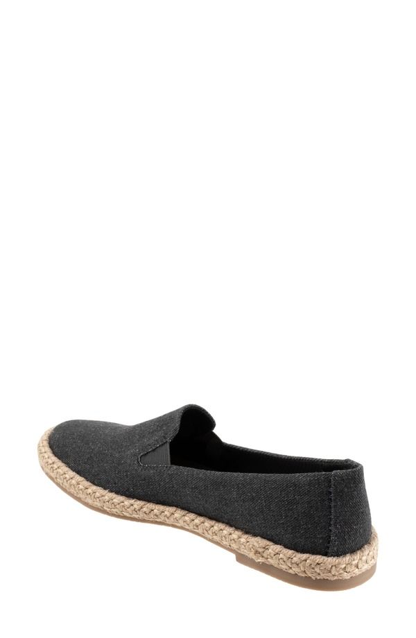 トロッターズ レディース シューズ サンダル Trotters Poppy Espadrille Flat Black Text ブラック