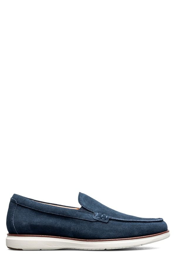 フローシャイム メンズ シューズ ローファー Florsheim Tropics Venetian Loafer Navy Suede ネイビー