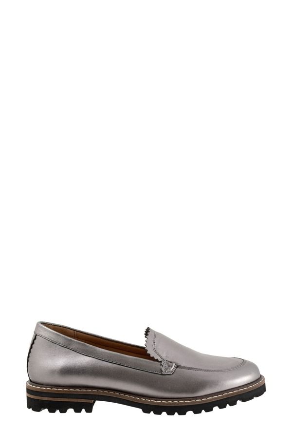 トロッターズ レディース シューズ スリッポン・ローファー Trotters Fayth Loafer Pewter ピューター