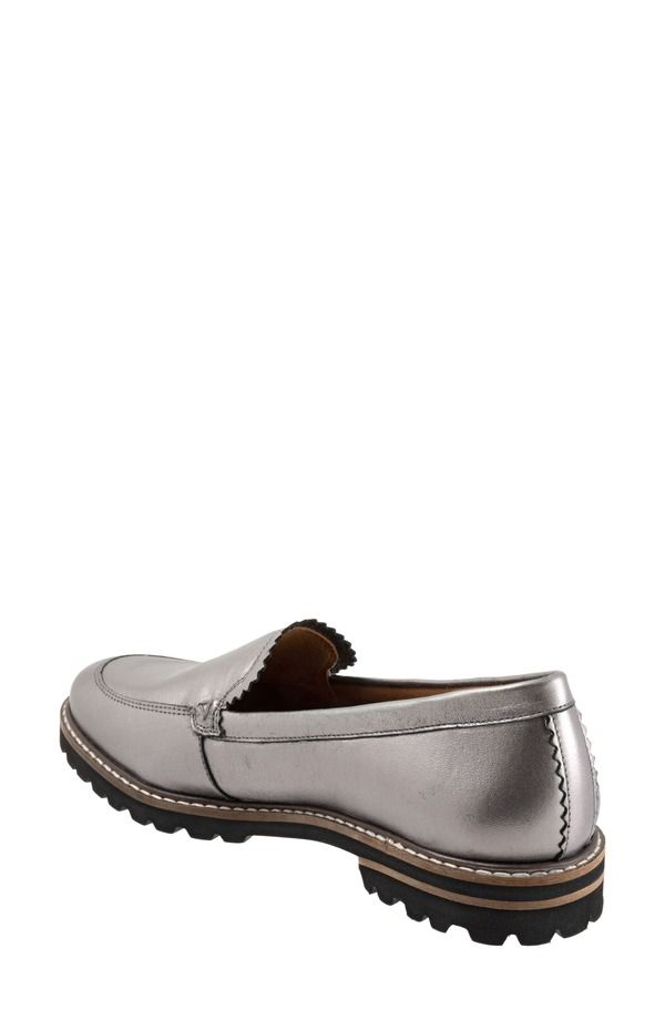 トロッターズ レディース シューズ スリッポン・ローファー Trotters Fayth Loafer Pewter ピューター