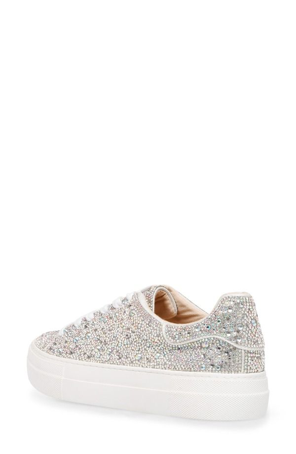 ベッツィジョンソン レディース シューズ スニーカー プラットフォーム Betsey Johnson Sidny Crystal Pav Platform Sneakerhinestone