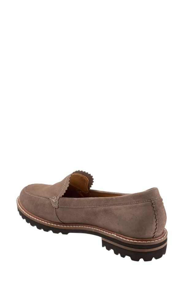 トロッターズ レディース シューズ スリッポン・ローファー Trotters Fayth Loafer Stone Suede ストーン