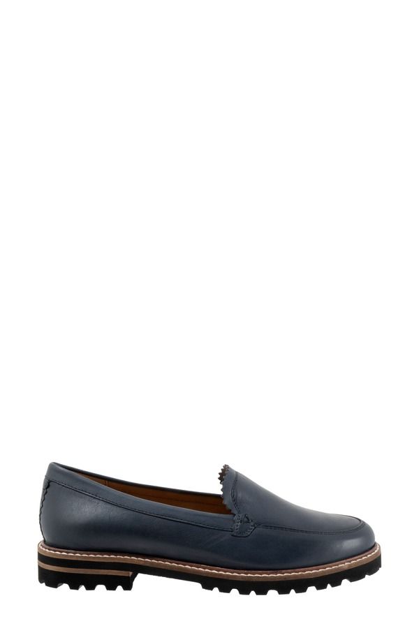 トロッターズ レディース シューズ スリッポン・ローファー Trotters Fayth Loafer Navy ネイビー トロッターズ レディース シューズ スリッポン・ローファー Trotters Fayth Loafer Navy ネイビー