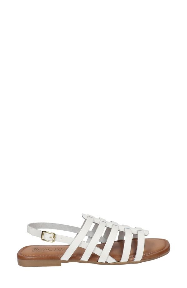 ベラヴィータ レディース シューズ サンダル Bella Vita UmaItaly Cage Sandal White Leather ホワイト