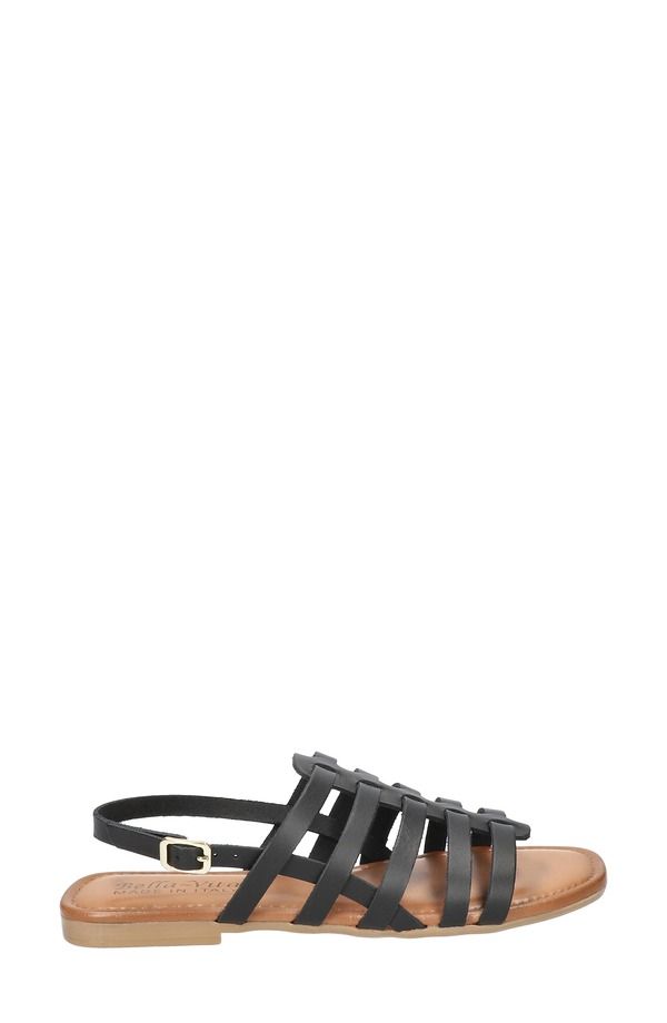 ベラヴィータ レディース シューズ サンダル Bella Vita UmaItaly Cage Sandal Black Leather ブラック