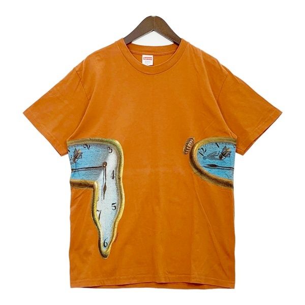 Supreme シュプリーム Tシャツ カットソー 記憶の固執 ダリ The Persistence Of Memory Tee メンズ Mサイズ オレンジ系 トップス DM19473■