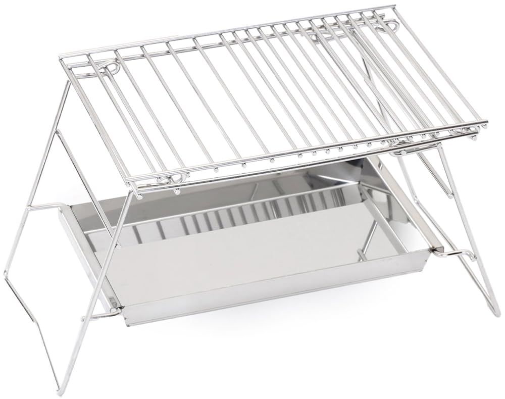 KOGU 考具 OUTDOOR クッカースタンド 【日本製】 丈夫な作り 高さ調整可能 炭・薪対応 折りたたみ式 収納袋付き ダッチオーブン料理 BBQ バーベキュースタンド アウトドア キャンプ ステンレス 燕三条 45997 下村企販