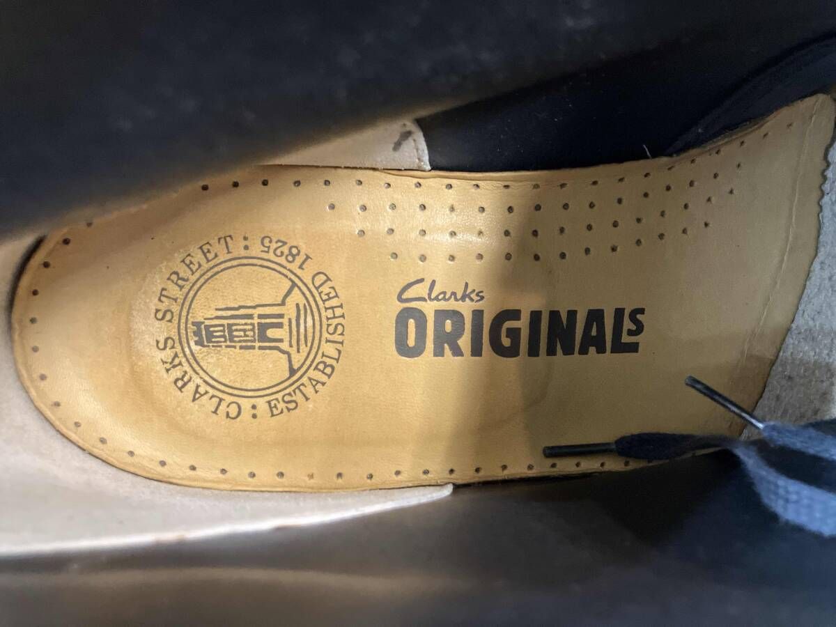 Clarks クラークス ワラビーブーツ デザートブーツ ブラック系 スエード サイズ28.0cm