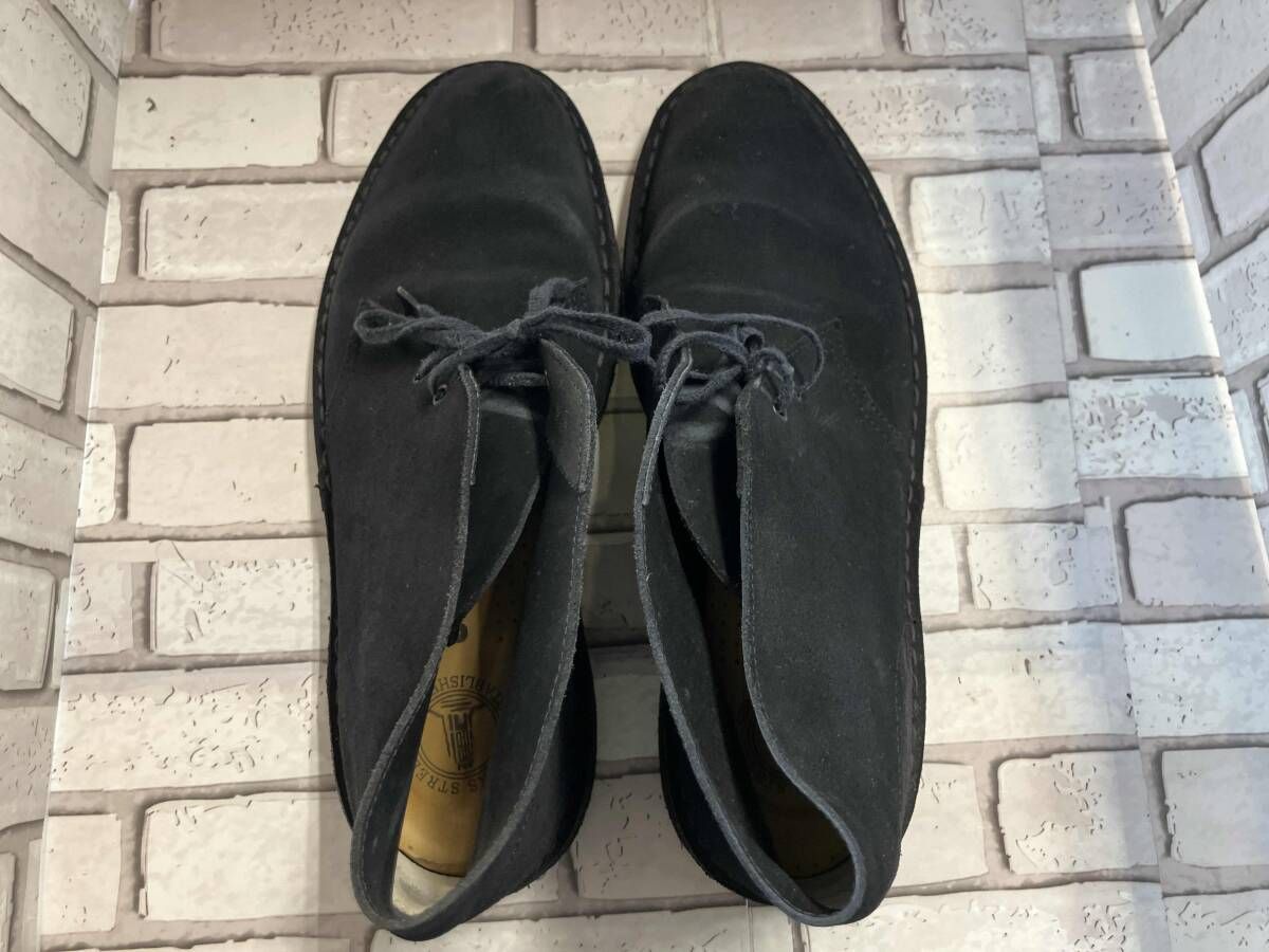 Clarks クラークス ワラビーブーツ デザートブーツ ブラック系 スエード サイズ28.0cm