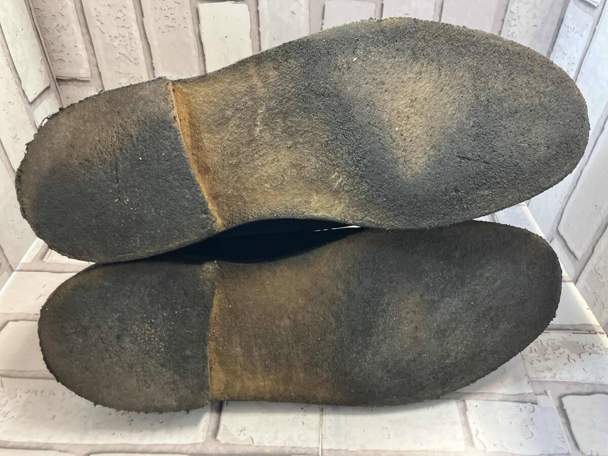 Clarks クラークス ワラビーブーツ デザートブーツ ブラック系 スエード サイズ28.0cm