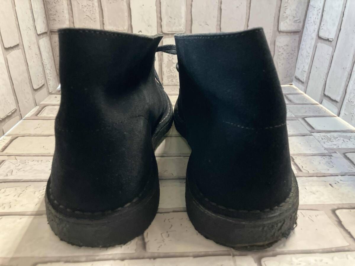 Clarks クラークス ワラビーブーツ デザートブーツ ブラック系 スエード サイズ28.0cm