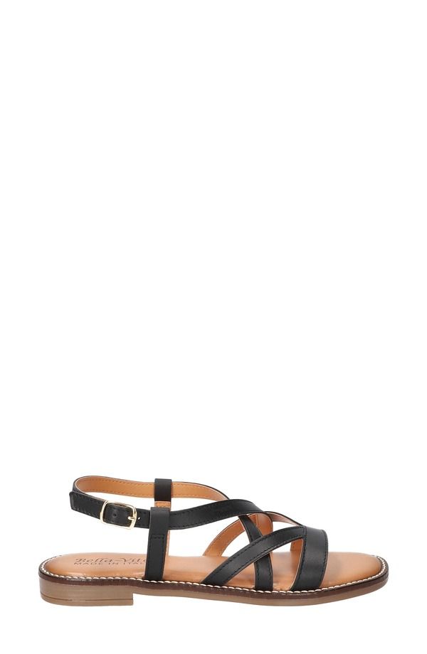 ベラヴィータ レディース シューズ サンダル Bella Vita Tya Strappy Sandal Black Italian Leather ブラック