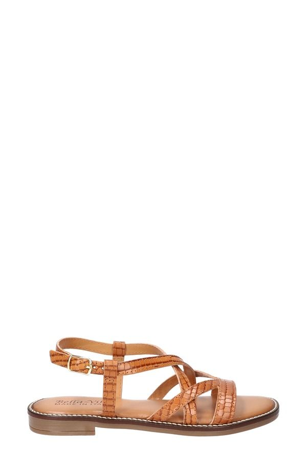 ベラヴィータ レディース シューズ サンダル Bella Vita Tya Strappy Sandal Natural Croco Italian Leather