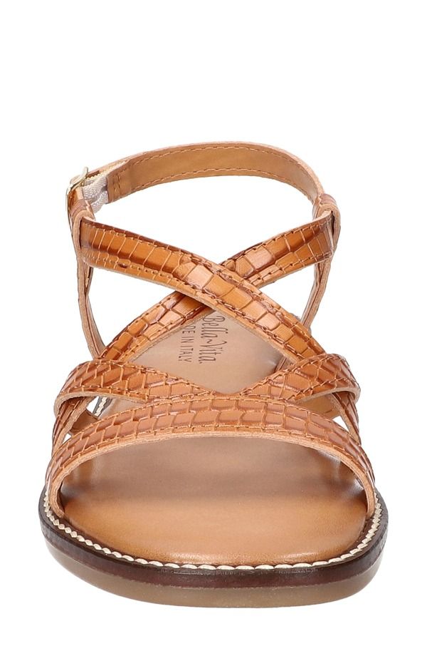 ベラヴィータ レディース シューズ サンダル Bella Vita Tya Strappy Sandal Natural Croco Italian Leather