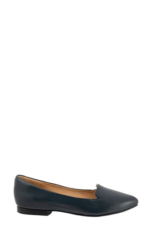 トロッターズ レディース シューズ スリッポン・ローファー Trotters Harlowe Pointed Toe Loafer Navy ネイビー