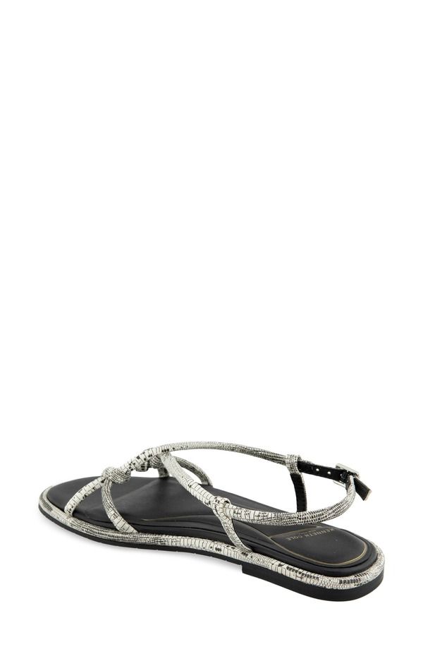 ケネスコール レディース シューズ サンダル Kenneth Cole Paria Flat Slingback Sandal White Black Lizard ホワイト ケネスコール レディース シューズ サンダル Kenneth Cole Paria Flat Slingback Sandal White Black Lizard ホワイト