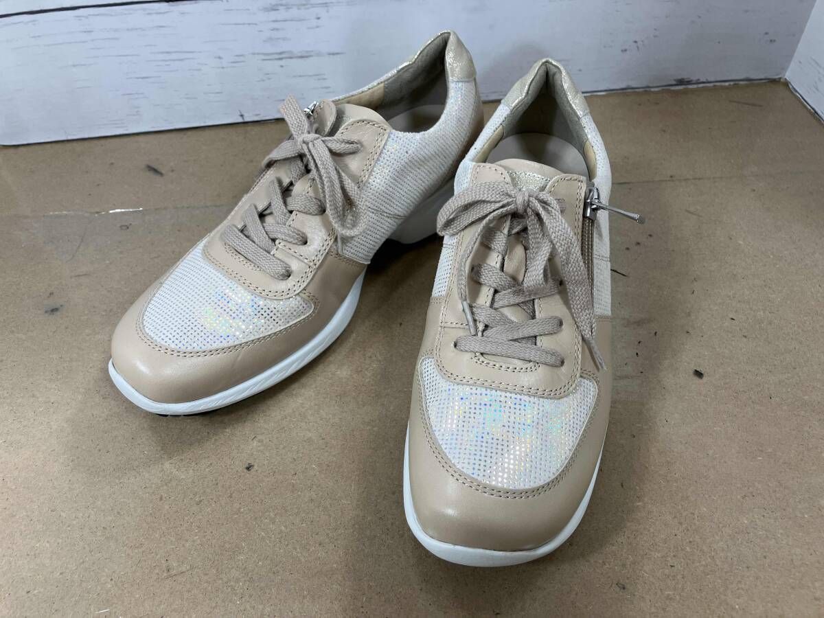 ASICS アシックス 1212A236-250 レザースニーカー スニーカー ベージュ/ゴールド 24,1/2 春秋冬