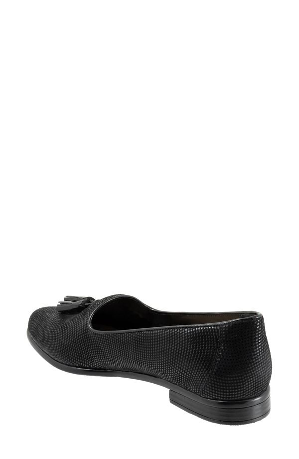 トロッターズ レディース シューズ スリッポン・ローファー Trotters Liz Tasseloafer Black Mini Dot ブラック