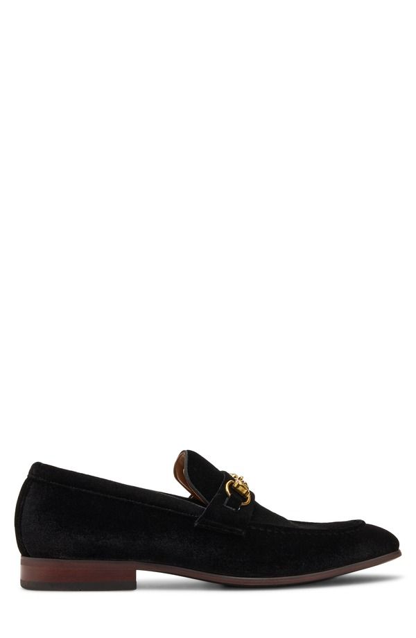 スティーブ マデン メンズ シューズ ベルベット ローファー Steve Madden Jandre Velvet Bit Loafer Black Velvet ブラック