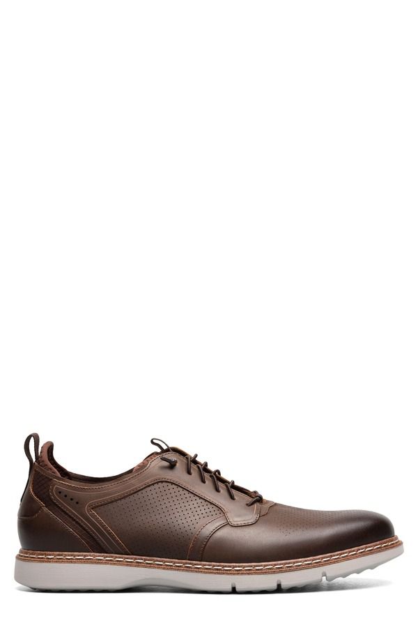 ステイシーアダムス メンズ シューズ ダービー レース Stacy Adamsync Perforated Elastic Lace Derby Brown Crazy Horse ブラウン