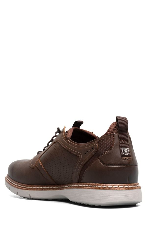 ステイシーアダムス メンズ シューズ ダービー レース Stacy Adamsync Perforated Elastic Lace Derby Brown Crazy Horse ブラウン