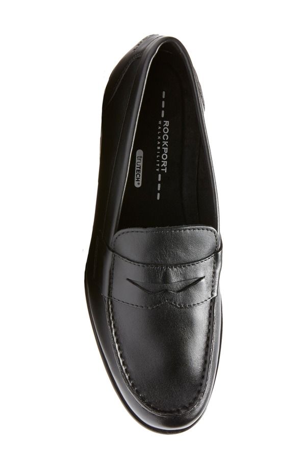 ロックポート メンズ シューズ ローファー Rockport Classic Penny Loafer Wide Width Available Black ブラック