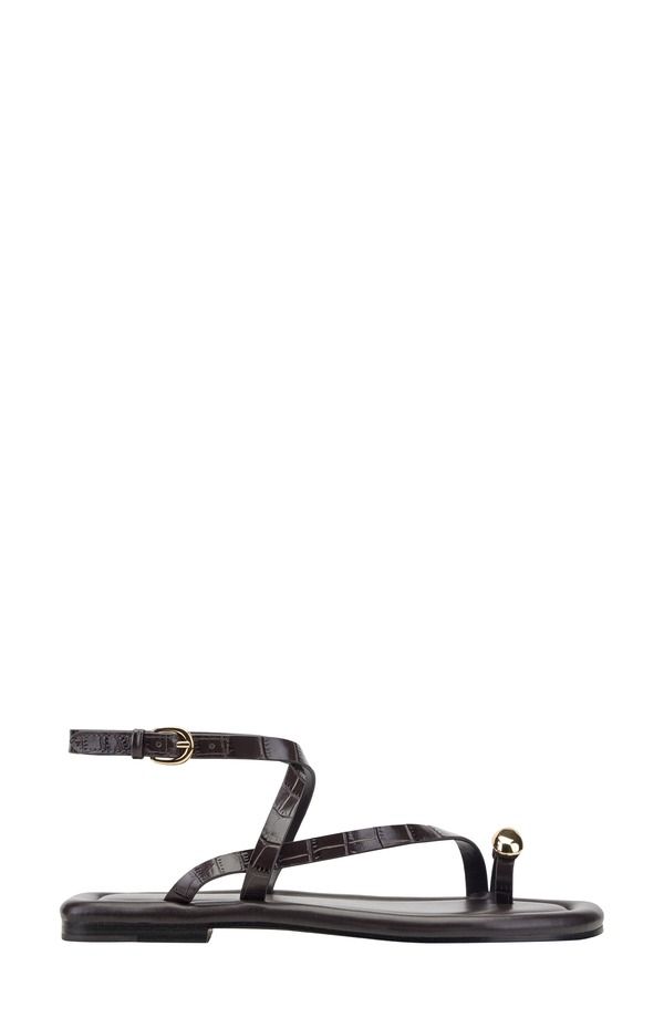 マーク・フィッシャー レディース シューズ サンダル Marc Fisher LTD Gynnie Strappy Sandal Dark Brown ブラウン