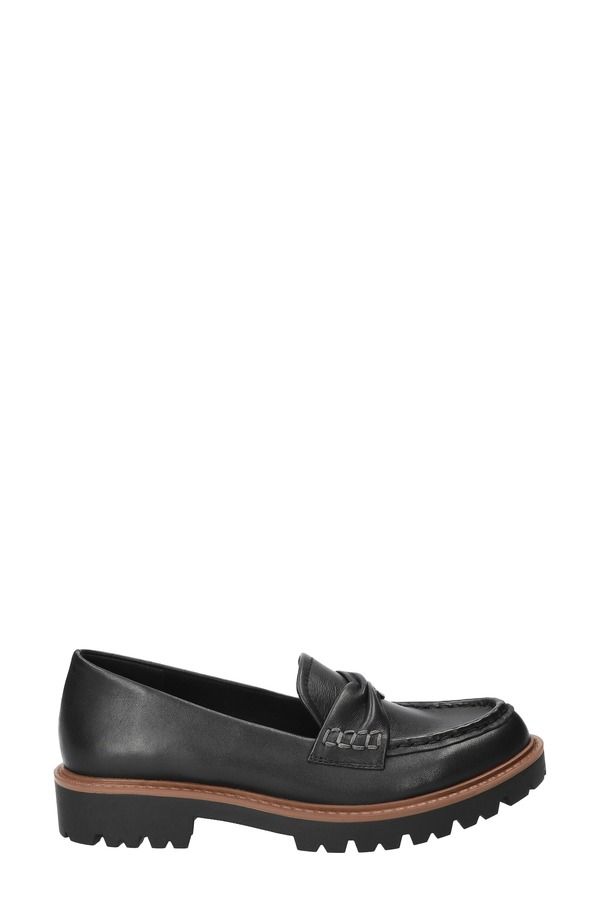ベラヴィータ レディース シューズ スリッポン・ローファー Bella Vitavalon Lug Sole Loafer Black Leather ブラック