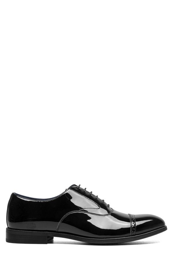 ステイシーアダムス メンズ シューズ キャップ Stacy Adams Concorde II Patent Cap Toe Wholecut Shoe Black Patent ブラック