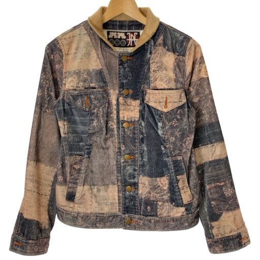 【中古】　Jean Paul GAULTIER　コーデュロイジャケット　フルボタン　タイダイ　古着　/2496
