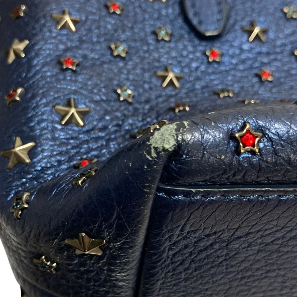 良品 JIMMY CHOO ジミーチュウ ミニサラ カラースタースタッズ 2WAY