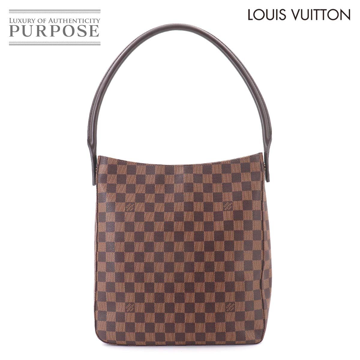 新品同様 ルイ ヴィトン LOUIS VUITTON ダミエ ルーピング GM パーソナル SPO ショルダー バッグ エベヌ N51144 Looping GM 90329364