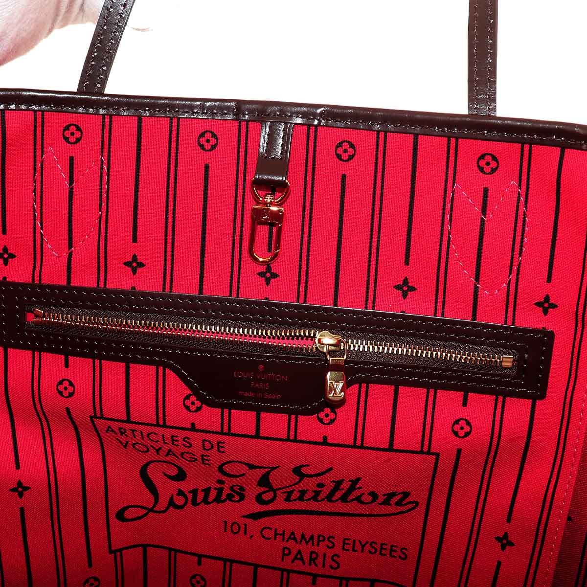 新品同様 ルイ ヴィトン LOUIS VUITTON ダミエ ネヴァーフル MM トート