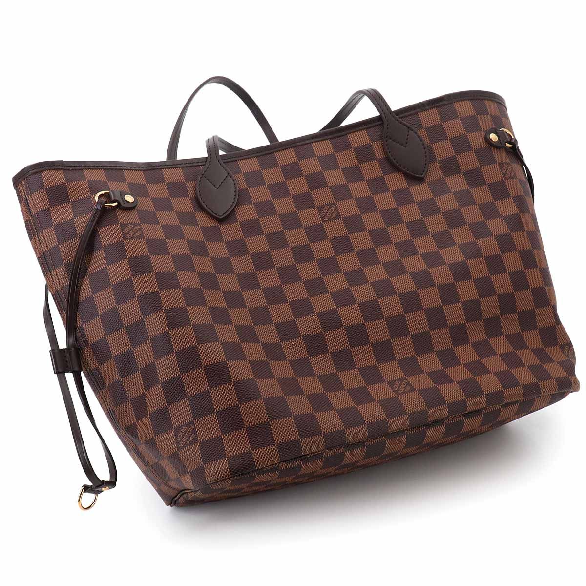 新品同様 ルイ ヴィトン LOUIS VUITTON ダミエ ネヴァーフル MM トート