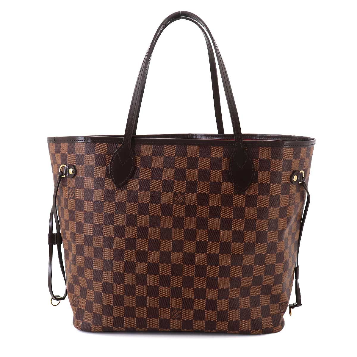 LOUIS VUITTON ダミエビジネスバッグ 保存袋付き 新品同様 ルイ ヴィトン LOUIS VUITTON ダミエ ネヴァーフル MM トート