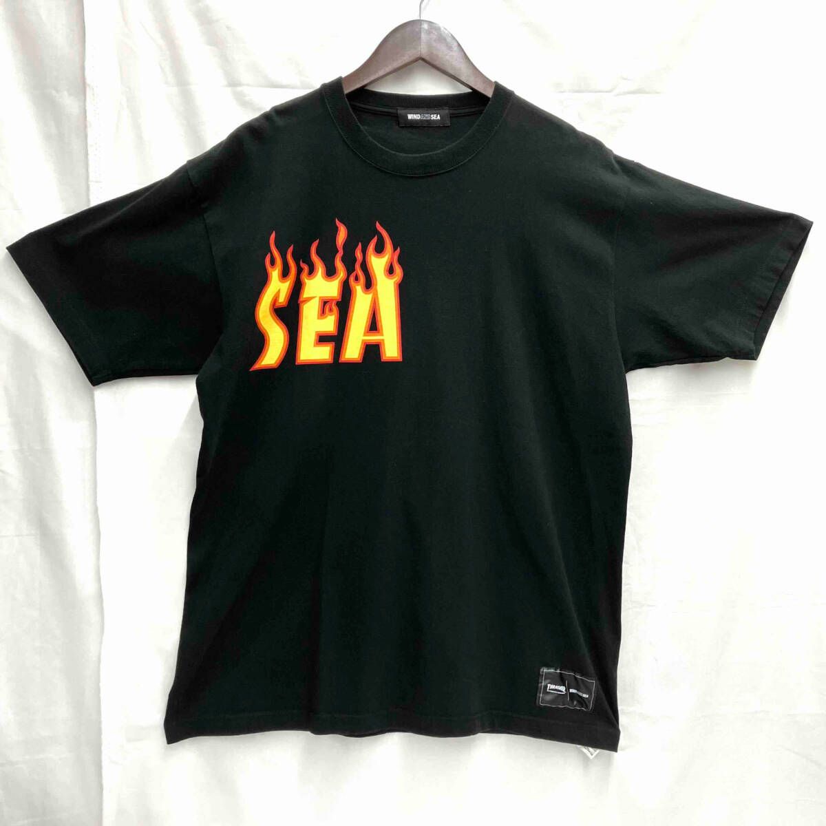 WIND　AND　SEA／ウィンダンシー/THRASHER スラッシャー／WDS-THRA-04／半袖Tシャツ／サイズXL