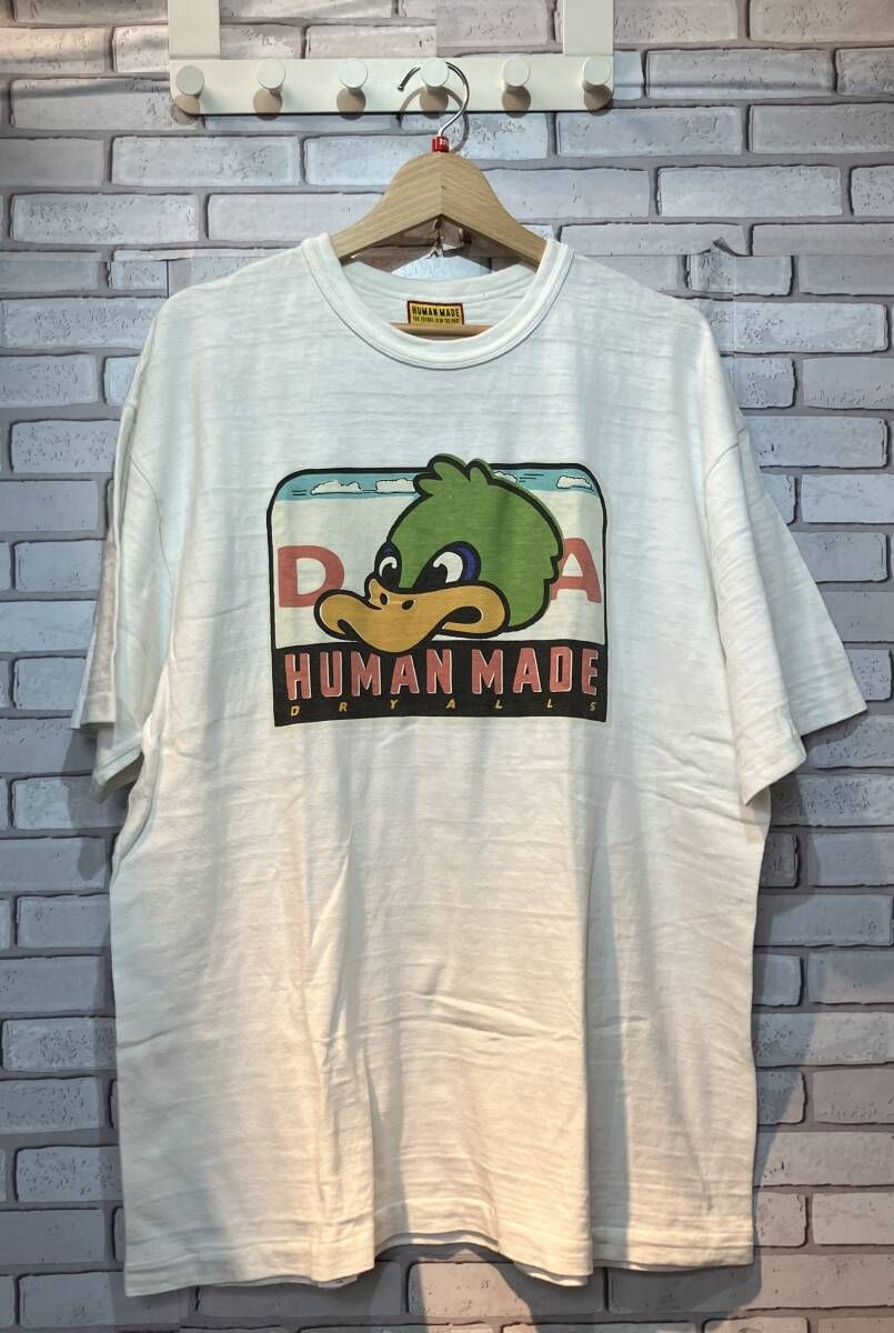HUMAN MADE ヒューマンメイド 半袖Tシャツ Graphic t-shirt カモ ホワイト 2XL ストリート