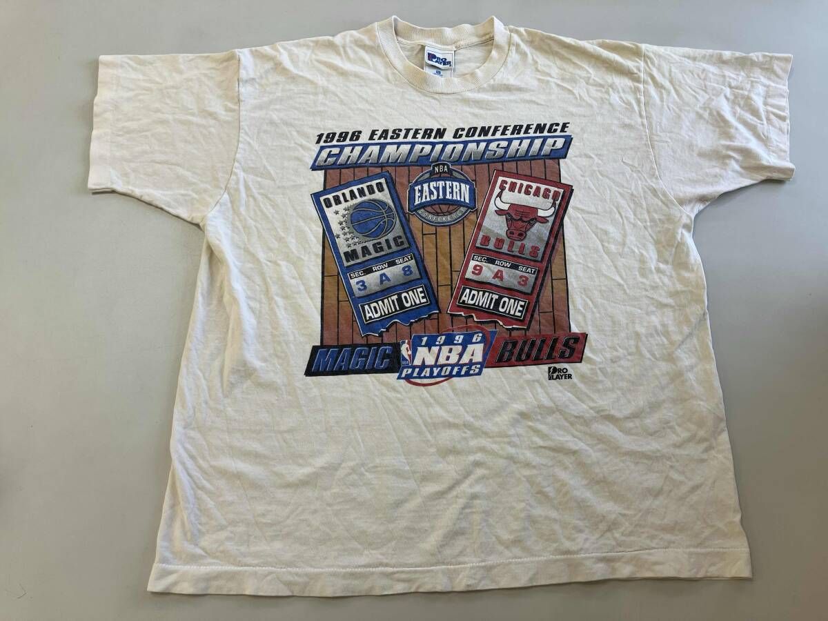 PRO PLAYER プロプレイヤー 1996 NBA EASTERN CONFERENCE CHAMPIONSHIP ORLANDO MAGIC CHICAGO BULLS Tシャツ XL 90s ヴィンテージ