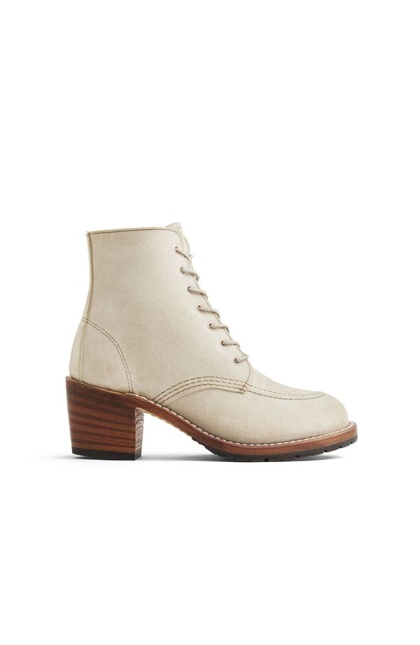 レッドウイング レディース シューズ ブーツ・レインブーツ レザー Red Wing Heritage Clara Roughout Leather Boot White Sand Mohave ホワ