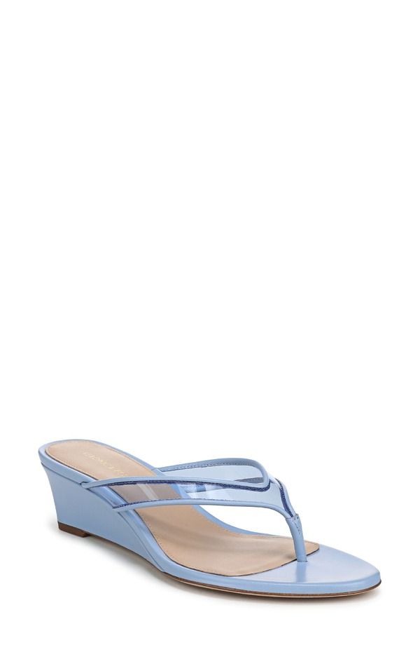 ヴェロニカ ベアード レディース シューズ ヒール Veronica Beard Clea Wedge Flip Flop Blue Jay ブルー