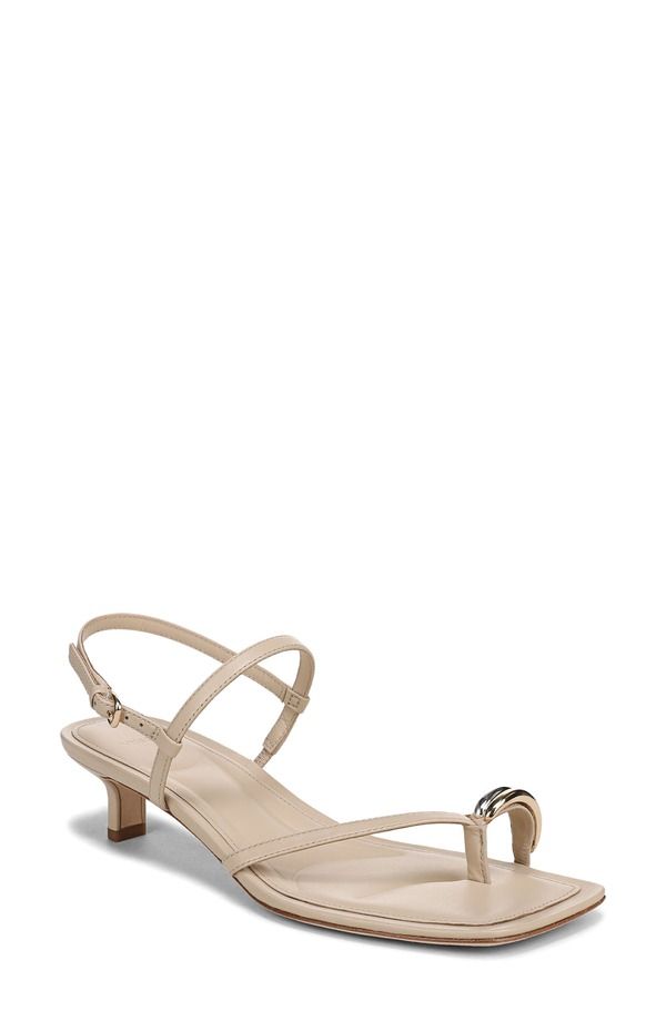 ヴィンス レディース シューズ ヒール サンダル Vince Polli Kitten Heel Sandal Birch Sand サンド