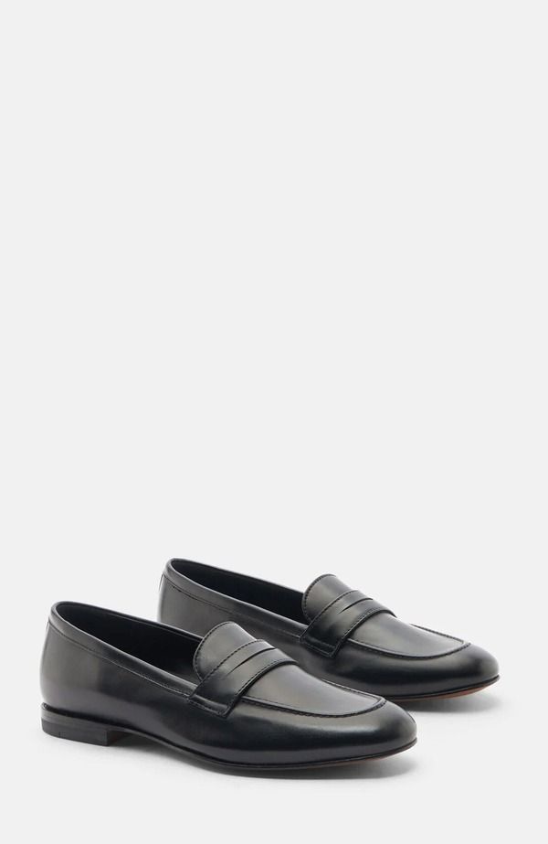 スカロッソ レディース シューズ スリッポン・ローファー SCAROSSO Valeria Loafers Black Calf ブラック