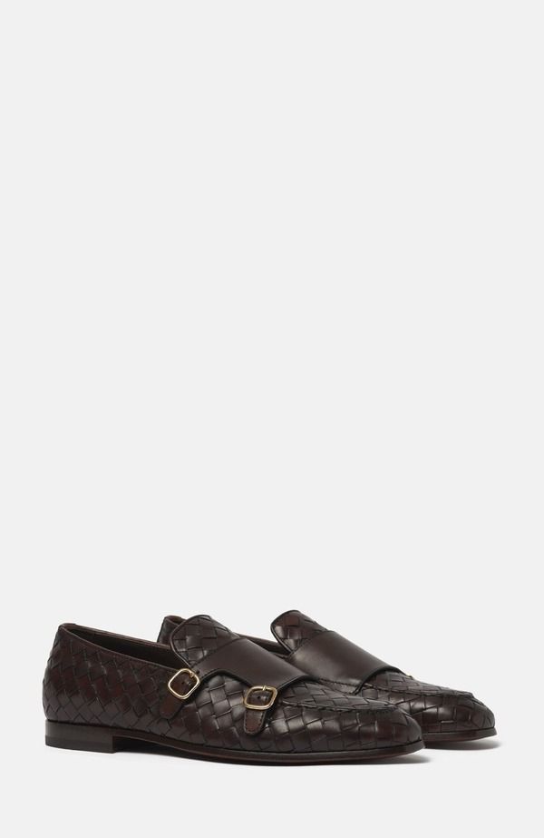 スカロッソ メンズ シューズ ローファー SCAROSSO Ernesto Loafers Dark Brown Calf ブラウン