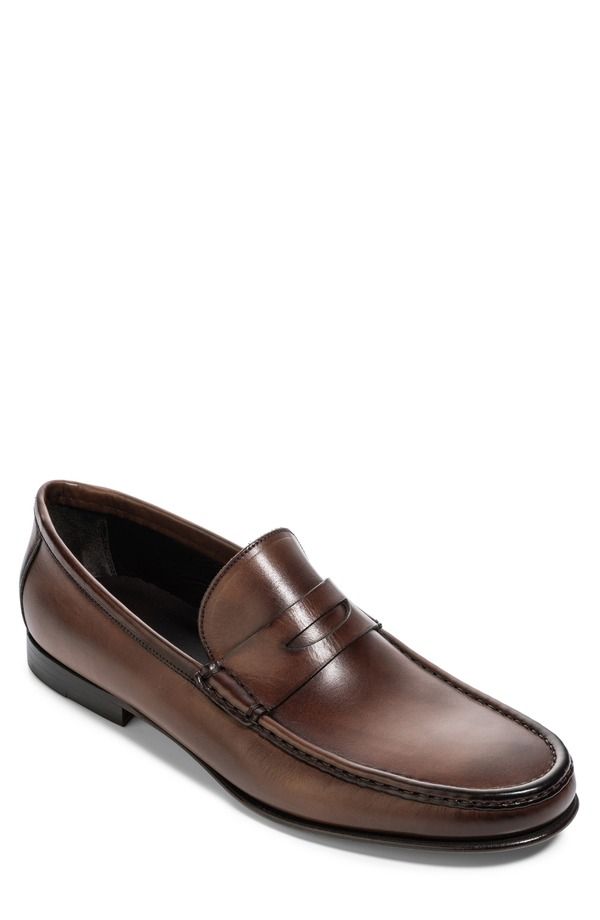 トゥーブート メンズ シューズ ローファー TO BOOT NEW YORK Clapton Penny Loafer Burnished Brown ブラウン