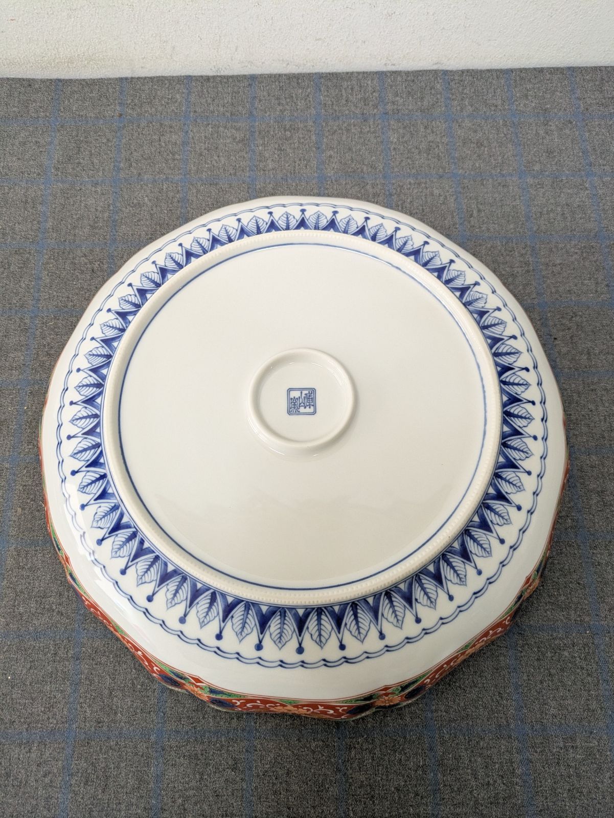 新品】美濃焼 前畑陶器 庫山窯 古伊万里様式 染錦花鳥 染付 色絵 輪花