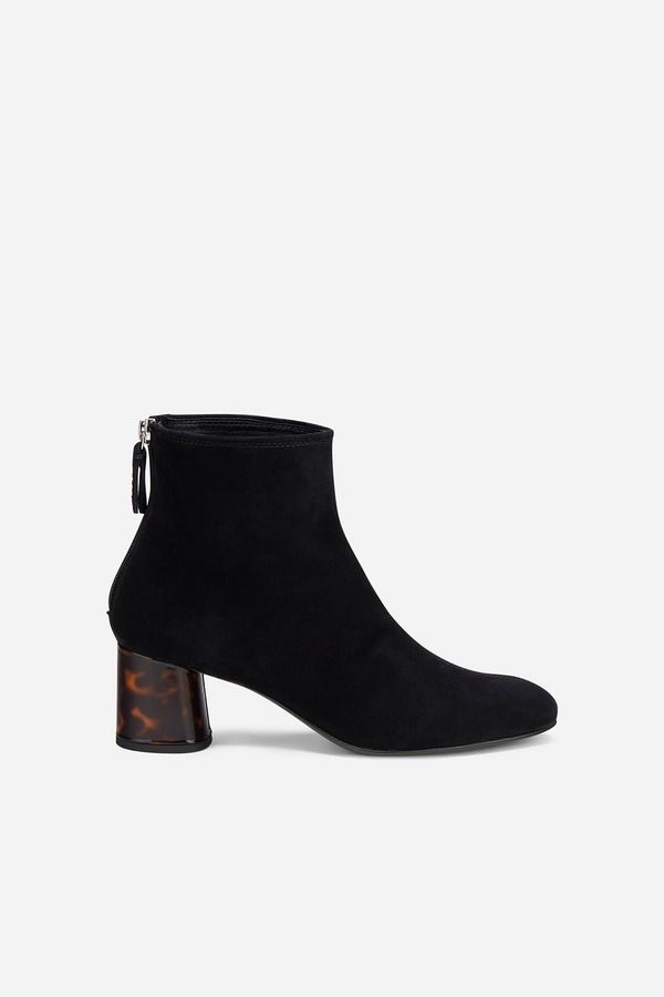 エージーエル レディース シューズ ブーツ・レインブーツ アンクル ヒール AGL Veta Precious Ankle Boot witheel Black Velour ブラック