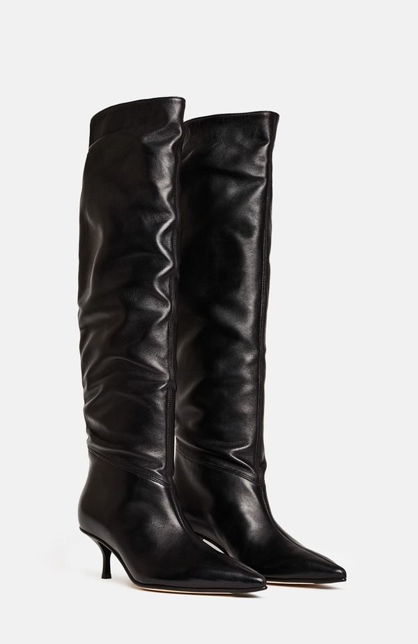 スカロッソ レディース シューズ ブーツ・レインブーツ SCAROSSO Barbara Boots Black Calf ブラック